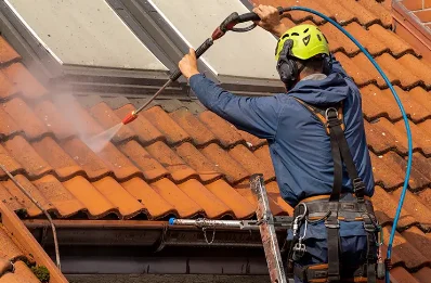 Démoussage et hydrofuge de toiture aux Laubies